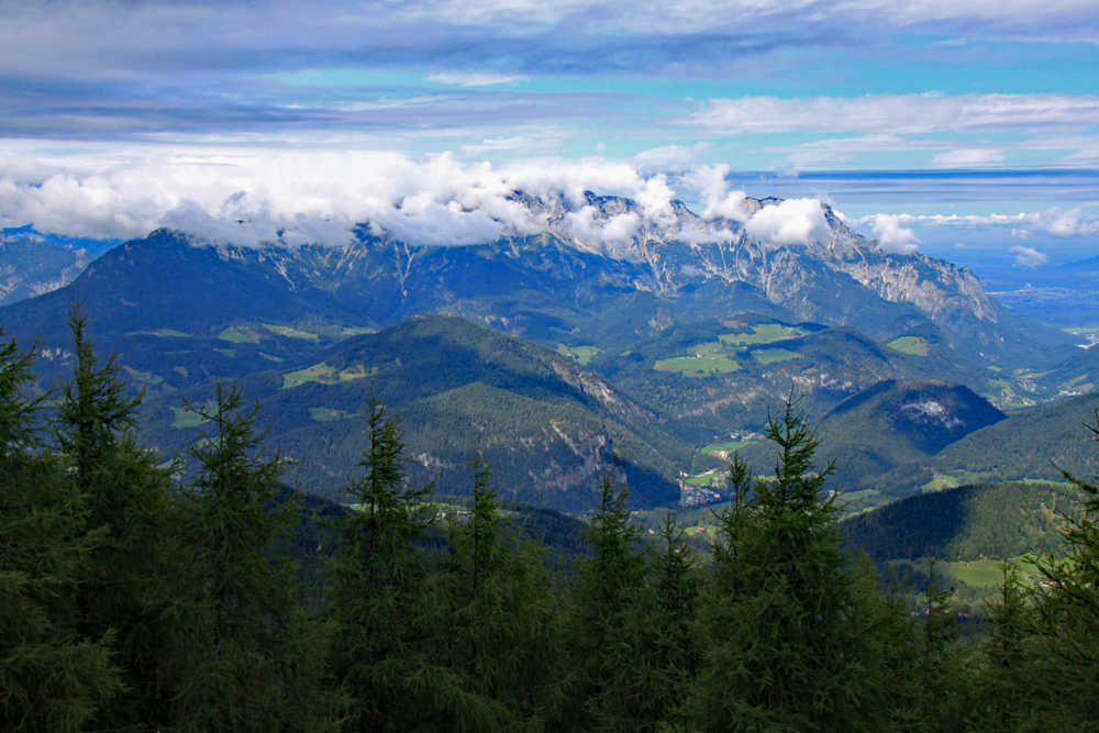 Blick vom Purtschellerhaus