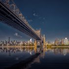 Blick vom Queensbridge Park, New York City ...