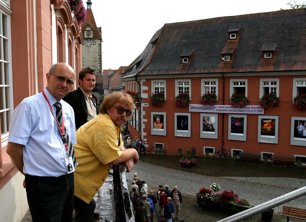 Blick vom Rathausbalkon