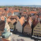 Blick vom Rathausturm auf die Altstadt von Rothenburg o.d.T.