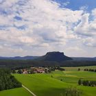 Blick vom Rauenstein in Richtung Lilienstein und Weißig (Struppen)