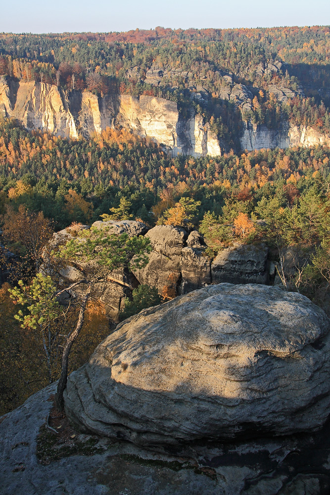 Blick vom Rauenstein zu den Weißen Brüchen