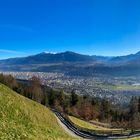 Blick vom Rauschbrunnen über Innsbruck