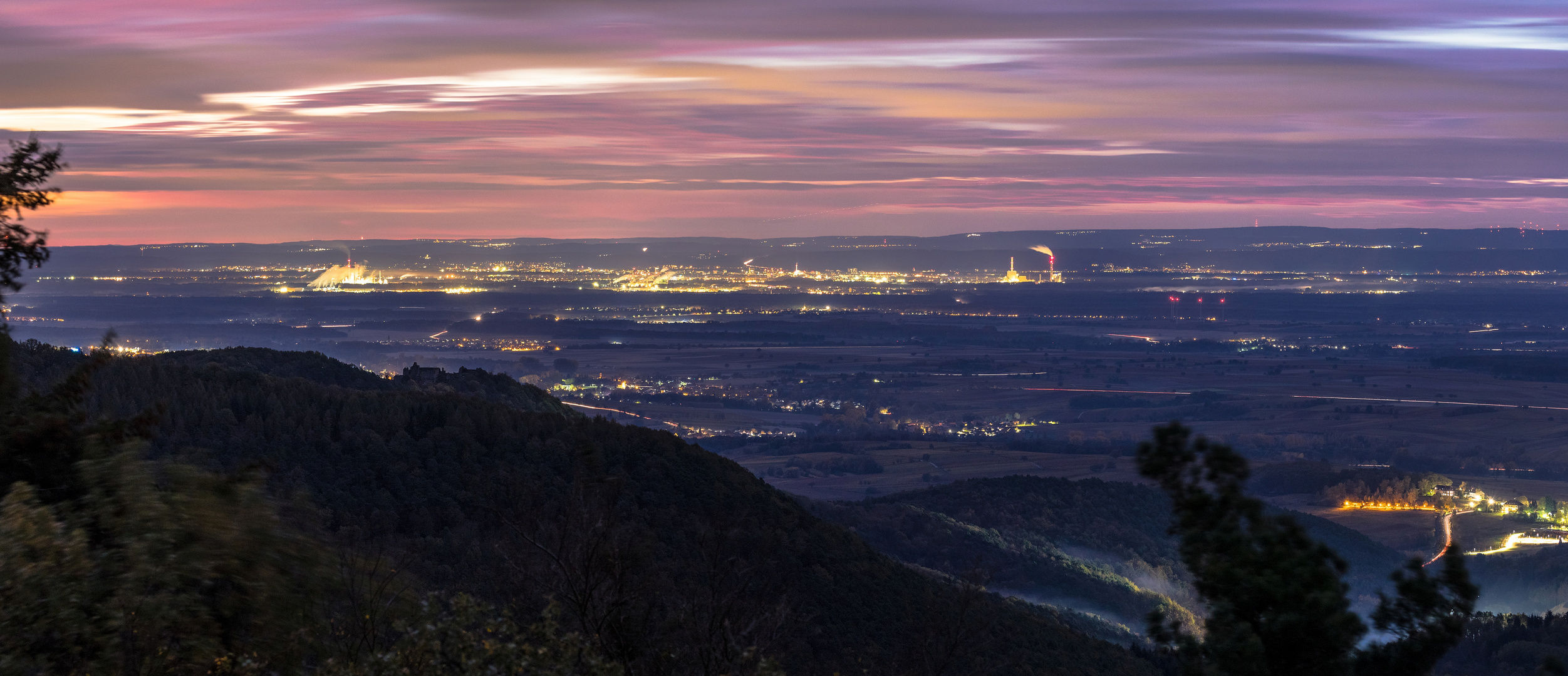 Blick vom Rehberg nach Karlsruhe