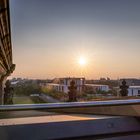 Blick vom Reichstag  in der goldenen Stunde