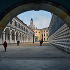 Blick vom Reiterhof auf die Frauenkirche, Dresden