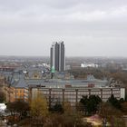 Blick vom Riesenrad in Richtung Hotel Radisson