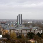 Blick vom Riesenrad in Richtung Hotel Radisson