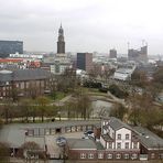 Blick vom Riesenrad in Richtung "Michel"