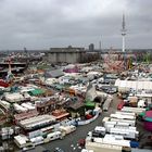 Blick vom Riesenrad über'n "Frühjahrs-Dom"