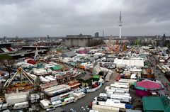 Blick vom Riesenrad über'n "Frühjahrs-Dom"