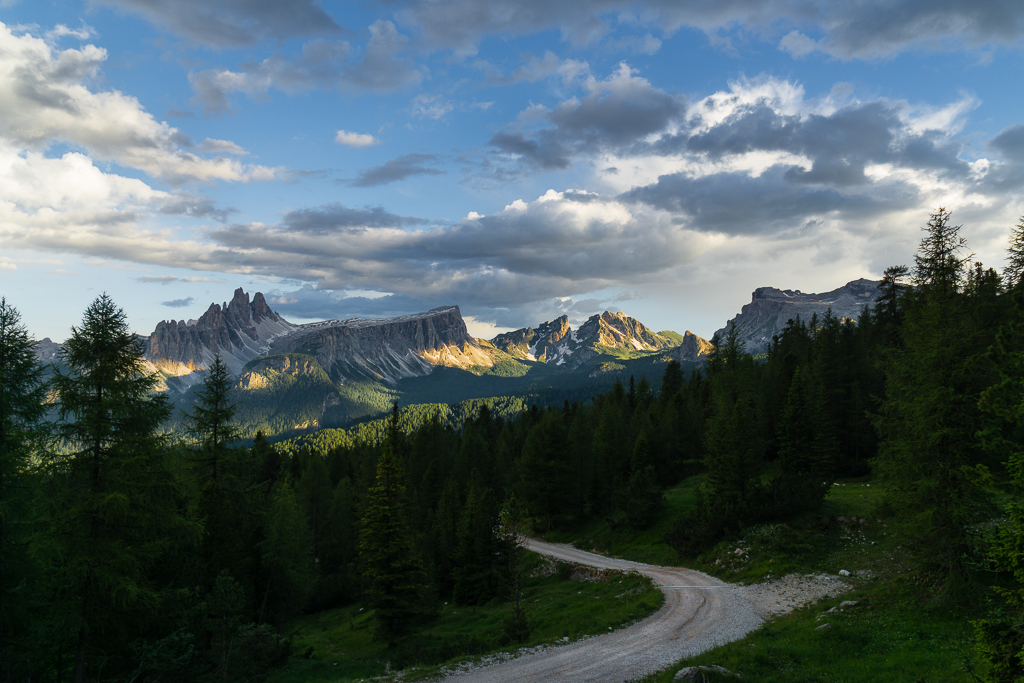 Blick vom Rif. Dibona Richtung Cinque Torri