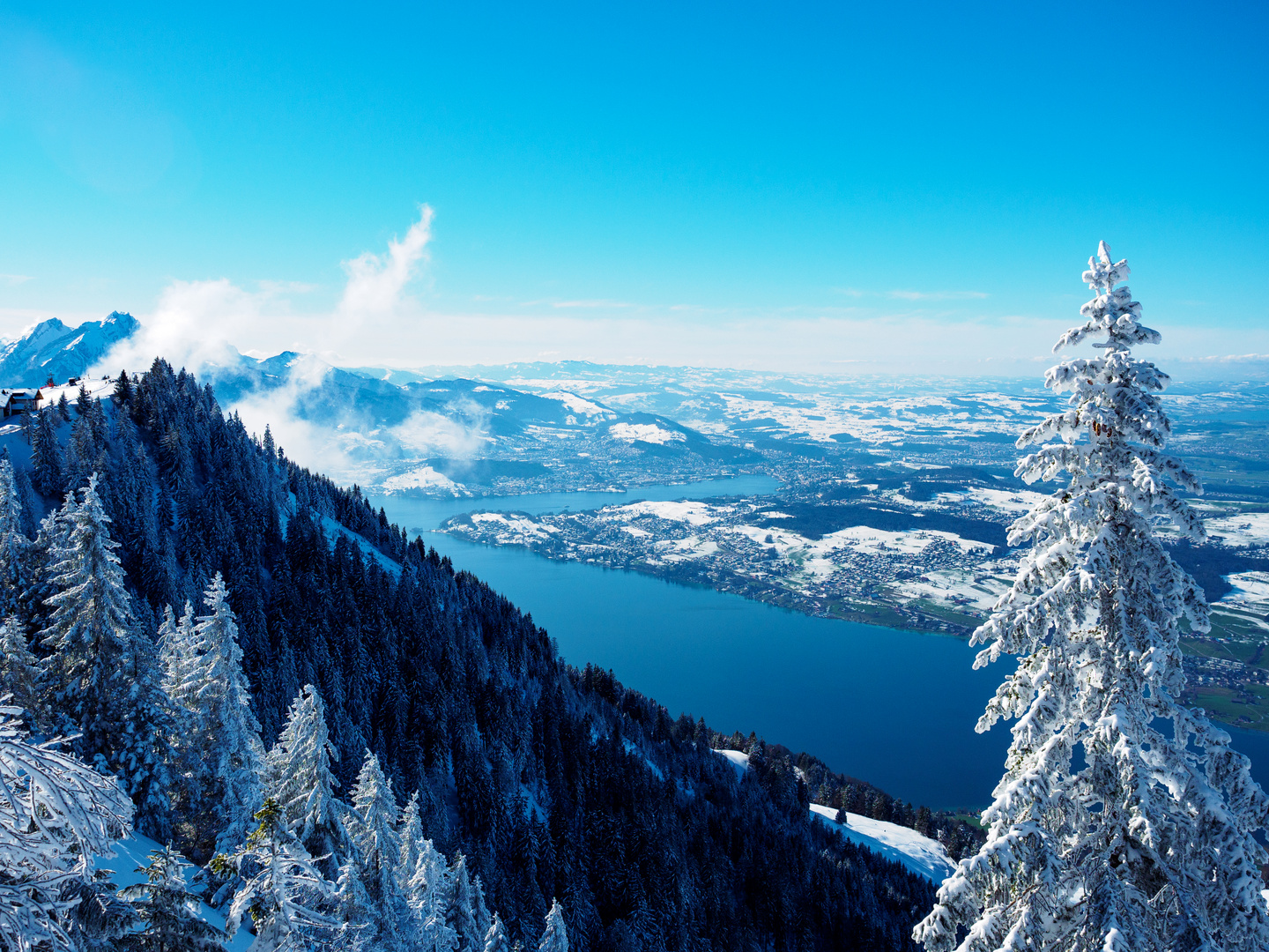 Blick vom Rigi auf den Vierwaldstädtersee