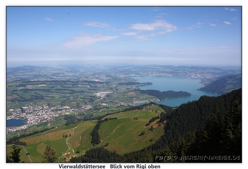 Blick vom Rigi auf den Vierwaldstättersee