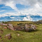 Blick vom Rittner Horn (zu Fuß) Richtung Seiser Alm