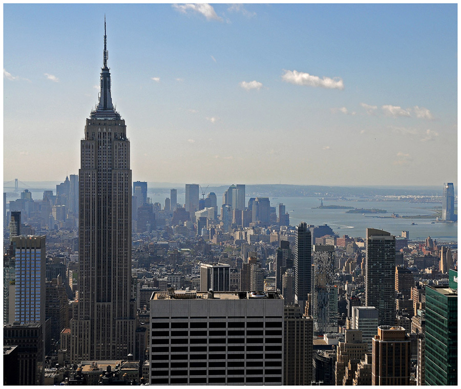 Blick vom Rockefeller-Center nach Süden....