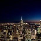 Blick vom Rockefeller kurz nach Sonnenuntergana