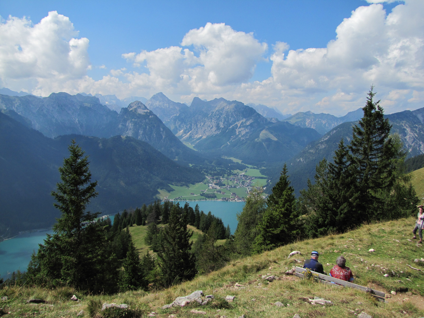 Blick vom Rofan über den Achensee