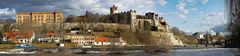 Blick vom Rosengarten in Bernburg