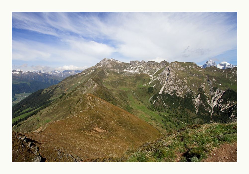 Blick vom Roßkopf zum Telfer Weißen