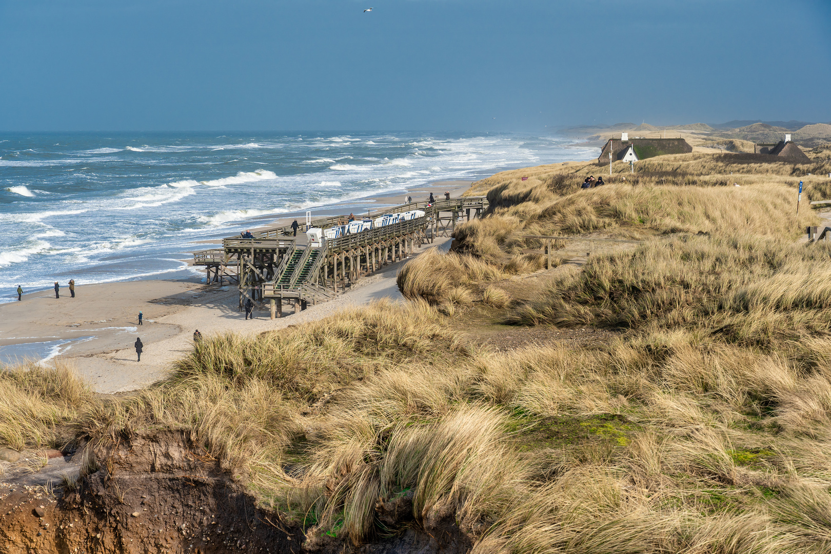 BLICK VOM ROTEN KLIFF - KAMPEN AUF SYLT FEBRUAR 2020