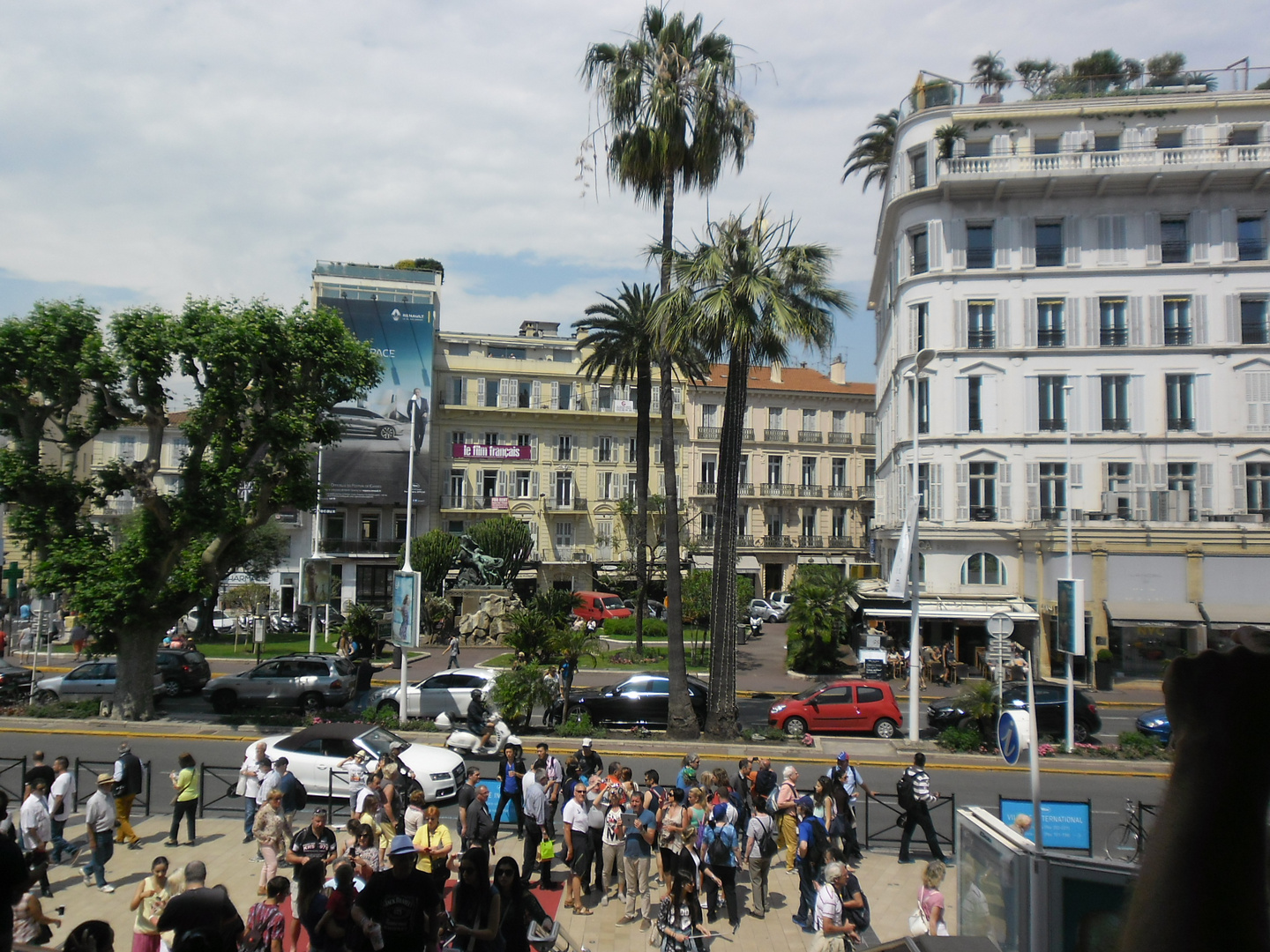 ..Blick vom Roten Teppich vom Filmpalast in Cannes