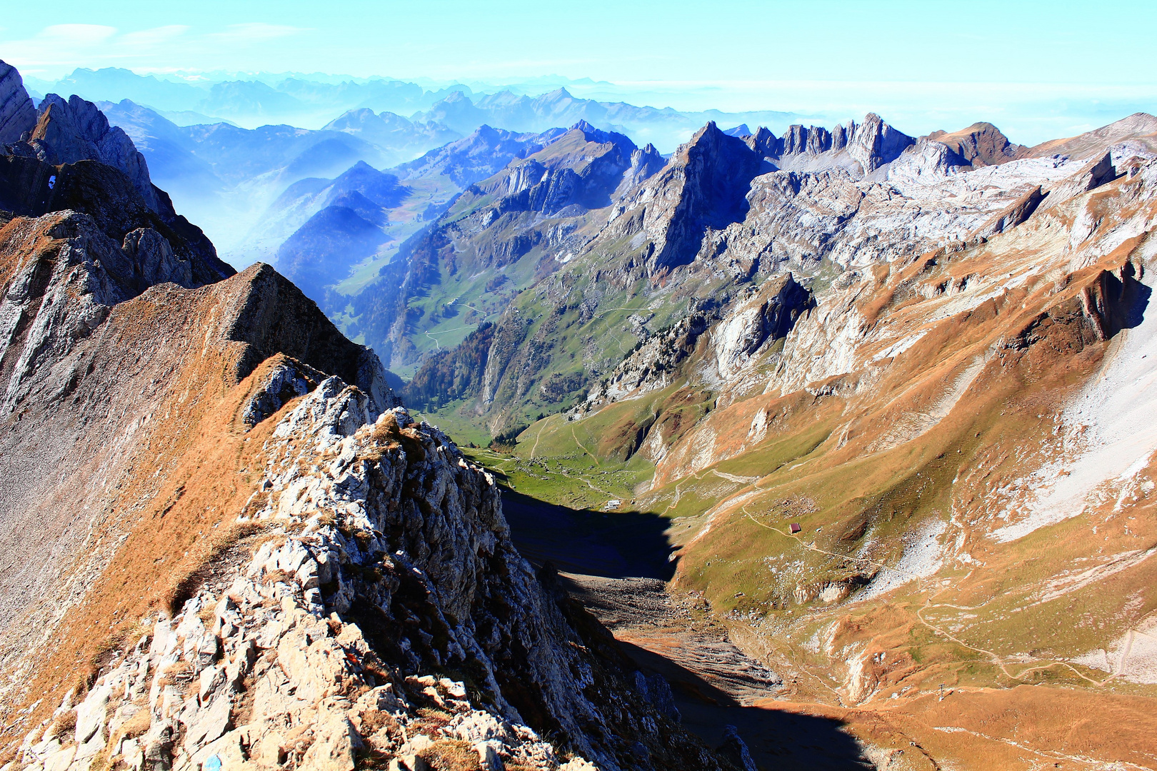 Blick vom Rotsteinpass