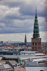 Blick vom Runden Turm in  Kopenhagen