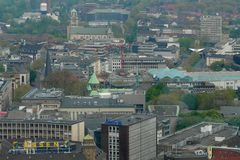 Blick vom RWE-Turm auf die Innenstadt von Essen