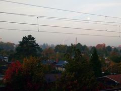 Blick vom S-Bahnhof Plänterwald am Morgen