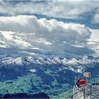 Blick vom Säntis auf die Churfirsten im Kanton St. Gallen