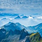 Blick vom Säntis gegen Westen (Toggenburg)