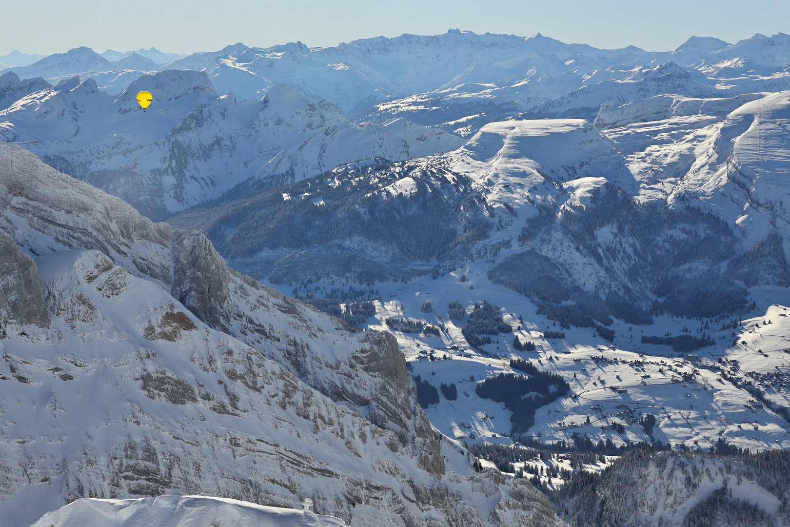 Blick vom Saentis nach Sueden