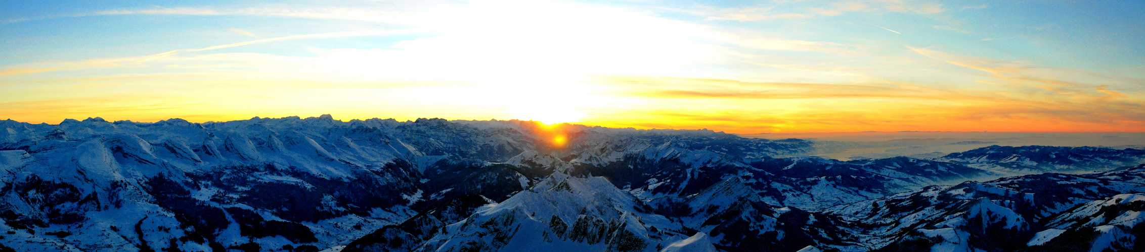 Blick vom Säntis (Sonnenuntergang)