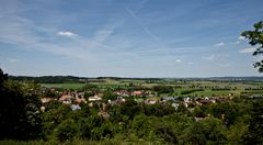 Blick vom Sandbergkreuz