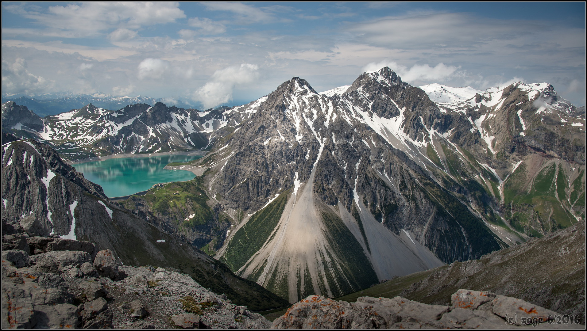 Blick vom Saulakopf auf den Lünersee-kl