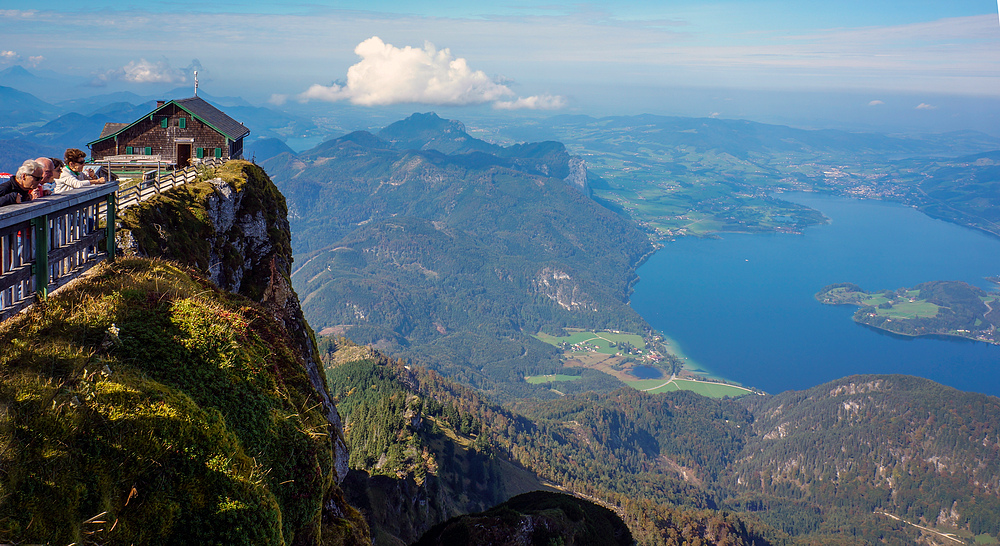 Blick vom Schafberg auf den Mondsee