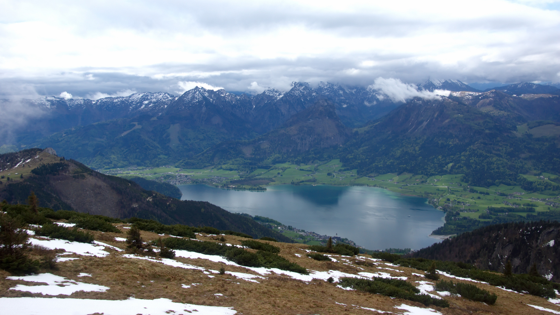 Blick vom Schafberg auf den Wolfgangsee