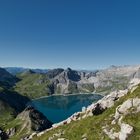 Blick vom Schafgafall auf den Lünersee