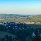 Blick vom Schanzentisch der Fichtelbergschanze