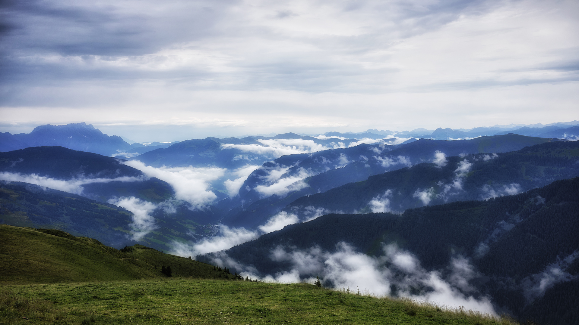 Blick vom Schattberg in Richtung Südost