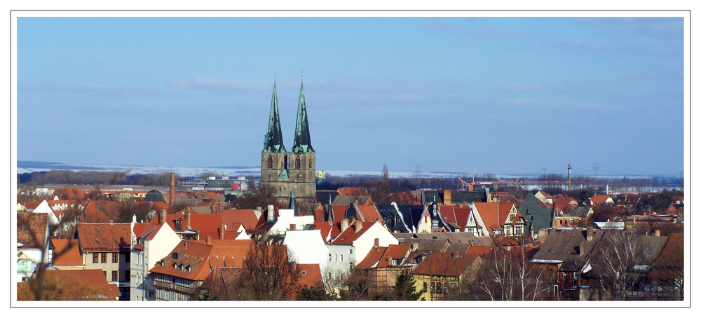 Blick vom Schloß auf Quedlinburg 1