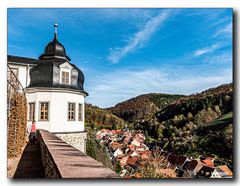 Blick vom Schloss auf Stolberg