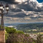 Blick vom Schloss Drachenburg ins Rheintal