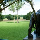 Blick vom Schloss Fürst Pücklers in den Park