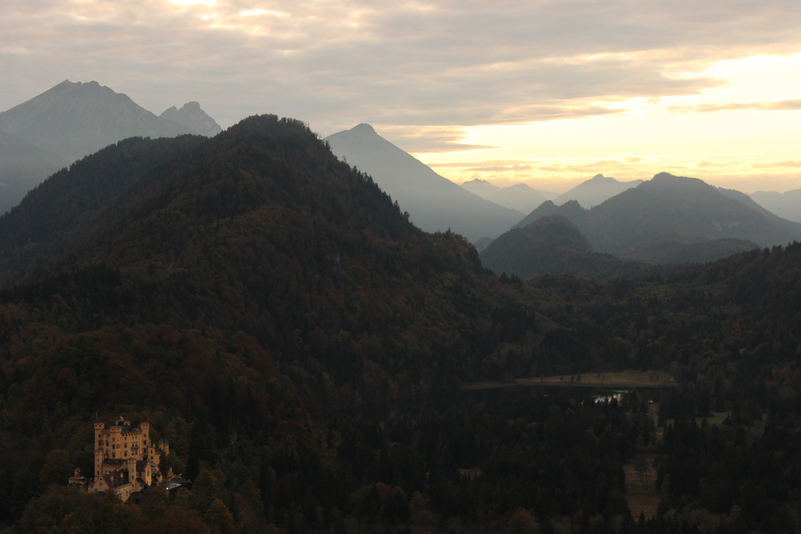 Blick vom Schloss Neuschwanstein