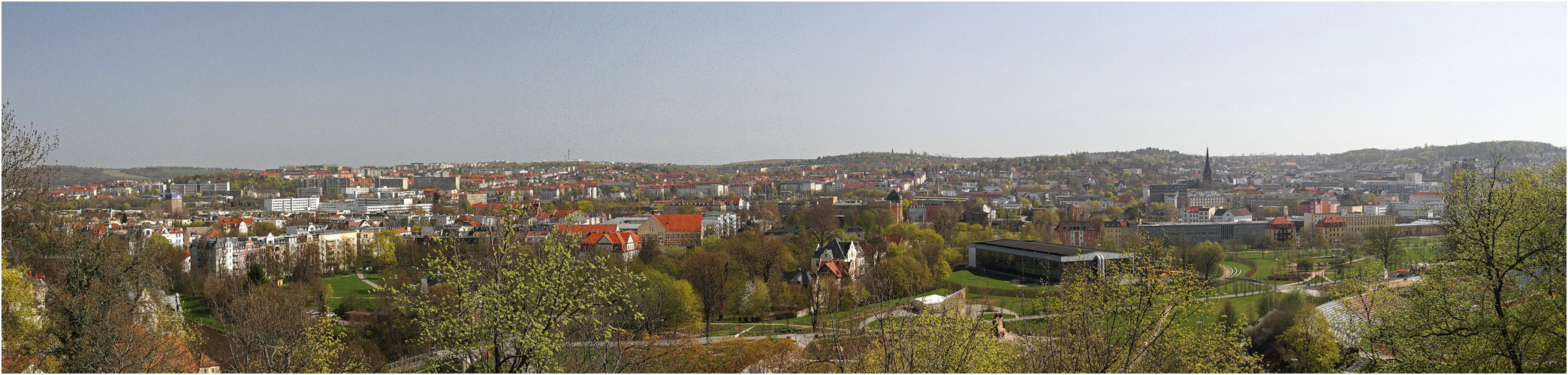 Blick vom Schloß Osterstein auf Gera