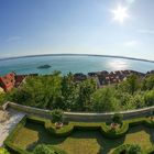 Blick vom Schloss über den See