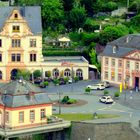 Blick vom Schloss Weilburg auf historische Gebäude