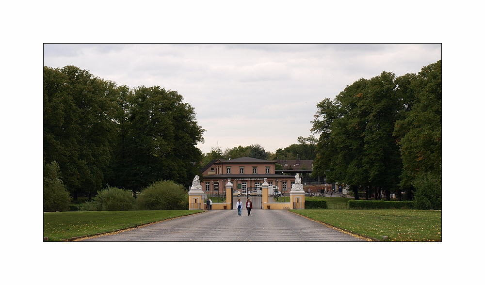 Blick vom Schloß zum Bahnhof